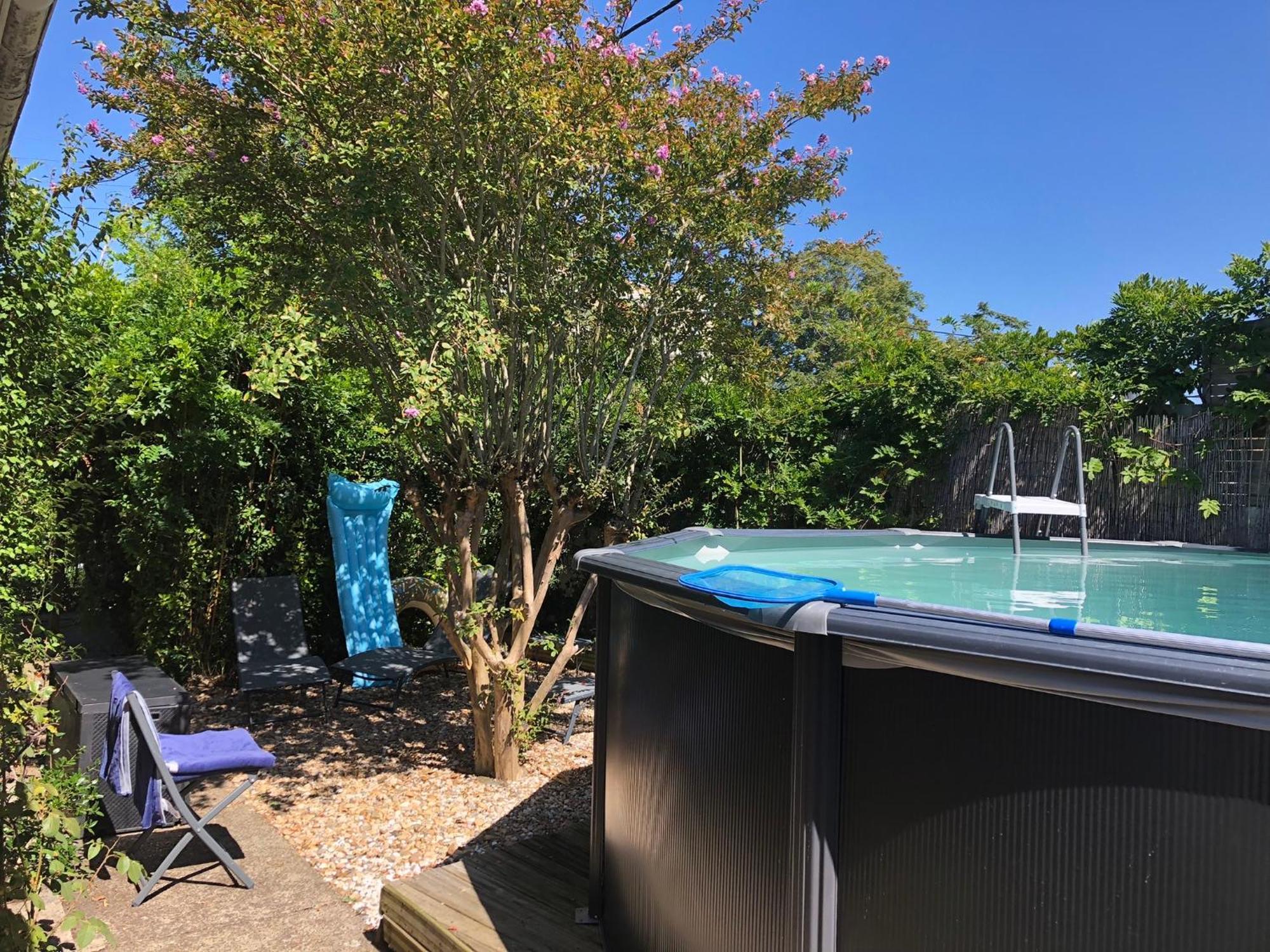 Maison A Arcachon Avec Piscine Hors-Sol Exterior foto